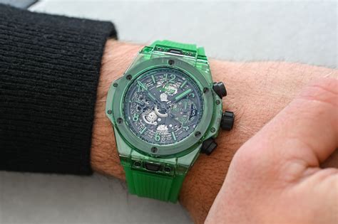 hublot golf watch green|Hublot unico green saxem review.